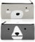 Cobee® Niedliches Federmäppchen aus Segeltuch, 2 Stück, Cartoon Stiftmäppchen, Kawaii Stiftehalter, Federmäppchen, Reißverschluss, Schreibwarentasche, Make up Tasch(hellgrau + dunkelgrau)