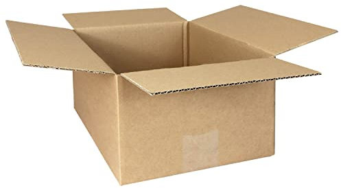 smiley pack 25 Stück Faltkartons 300 x 215 x 140 mm braun KK30 Versandkarton Verpackungskartons 30 x 21,5 x 14 cm aus Wellpappe 1 wellig Karton Pappkarton Versandbox Paket Päckchen