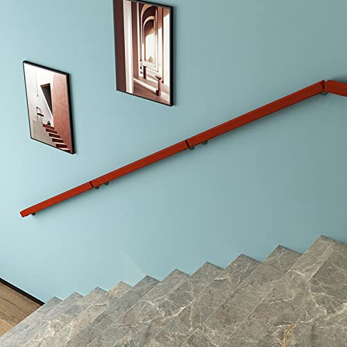 Handlauf Holztreppen-Handlauf für Innenstufen, Anti-Rutsch-Sicherheit, lange Haltegriffe mit Metallhalterungen, Braun, Kinder/ältere Menschen, 2 Ft/ 4 Ft/ 7 Ft/ 8 Ft/ 16 Ft/ 18 Ft/ 20 Ft lan