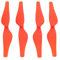 4pcs pale dell'elica, eliche a sgancio rapido del drone per DJI TELLO parti di aeromobili (Rosso)