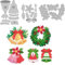 BENECREAT 3 Stück Weihnachtsglocken-Stanzschablonen, Stechpalmenblätter Stanzformen Schablonen, Formen Für Kartenherstellung, Weihnachtskarten, Scrapbooking, Alben, Basteln