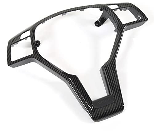 Adesivo per Decalcomania del Volante, Copertura del Rivestimento del Volante Antigraffio Solido Resistente all'usura 0994640013 per CLASSE C W204 (Stile in fibra di carbonio)