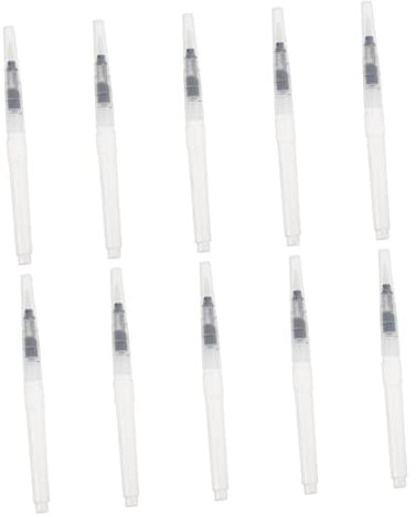 Amosfun 10stücke Water Brush Pens Wasserlösliche Aquarellmalerei Pinsel Für Kreative Kunstprojekte Große Spitze Für Künstler