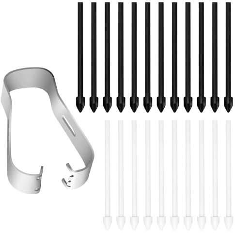 Flintronic Pointes de Stylet Tactile de Remplacement, Pointes de Remplacement avec Outil pour Samsung Galaxy S6/S6lite/S7/S7+/S7FE/S8/S8+/S8Ultra/S21Ultra/S22Ultra/S23Ultra/Note10/Note20, 22Pièces