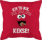Kissen 50x50 - Karneval & Fasching - Ich tu nix Ich will nur Kekse I Krümelmonster I Keksmonster I Cookie Monster I Keks - 50 x 50 cm - Rot - süße karnevalskissen fasching- cookies karnevals