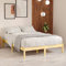 Coavain Beds, Frames & Bases Pallettenbett Bettgestelle Holzbett Schlafzimmer Bett Gästebett Bettgestellkonstruktion Massivholzbett Kiefernholz 200x200 cm