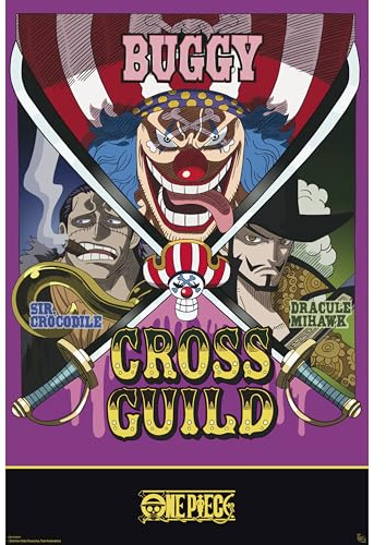 GB eye One Piece Cross Guild 61 x 91,5 cm / 24,2 x 35,8 Zoll Maxi-Poster – Gerollt geliefert – Kunstposter – Wandposter – Poster & Drucke | One Piece Merchandising