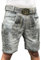 Lederhose Herren Oktoberfest Lederhose, traditionelle Wildbock Lederhose,Kurze Bayrische Trachtenhose mit Trachten Gürtel Gr 46-58 (DE/NL/SE/PL, Numerisch, 52, Regular, Kurz, Standard, Grau)