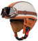 Casco Jet Moto Vintage Omologato ECE Mezzo Pelle Casco Da Motociclista Caschi Cromwell Con Occhiali Portatile Casco A Scodella Per Uomo Donna Scooter Street Cruiser 5,XL:60-61CM