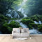 Papier Peint de Photo Paysage Cascade Forêt 250x175 cm Papier Peint Panoramique Papier Peint intissé Murale Pour Chambre De Fille, Garçon, Chambre De Bébé Salon Chambre Décor