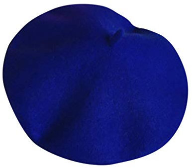 Mütze Kinder Wickelfarbe Mütze Wolle Hut Kopf Retro-Schal Beret Stretch Mädchen Kinderm Regenhose Kinder 92 (Blue, One Size)