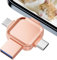 Yueflue Cle USB 256 go, Cle USB iphone Croix 4 en 1 Pas Besoin de Télécharger l'APP. iphone Stockage Permet de Sauvegarder Plus de Photos et de Vidéos, Libérant Ainsi de l'espace sur Le Téléphone.