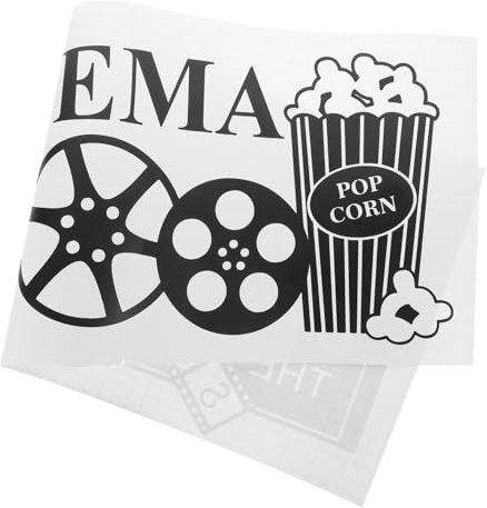 Angoily Kinoraum- Für Zuhause Und Büro Abnehmbare Film-wandaufkleber Selbstklebende Wandtattoos Zum Aufkleben Kreative Raumdekorationen Wandaufkleber Für Wohnzimmer Und Schlafzimmer