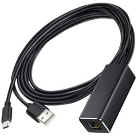 CAXUSD Adaptador Ethernet Micro USB a 100mps para Stick Tarjeta De Red para TV