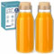 HEFTMAN Carafe Glass Bottle - 2 Litre Glass Bottles with Cork Lid, Clear Water Carafe for Hot & Cold Beverages, Reusable Fabric Softener Jars, Laundry Detergent Storage Bottle with Stopper (2 Pack)