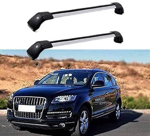 SAXCXCS Dachgepäckträger Dachträger für Audi Q7 2009 2010 2011 2012 2013 2014 2015 Aluminium Dachträger Relingträger Integrierte Dachreling,B
