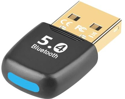 KUKUPOW Adaptador Bluetooth PC, USB Bluetooth 5.4 Adaptador Bluetooth para PC, Receptor Bluetooth PC, Plug & Play 5.4 Bluetooth Dongle, Bluetooth Adapter USB para PC Windows 7/8.1/10/11
