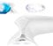 Schwallschutzleiste Dusche Selbstklebend, Schneidbar Wasserstopper Dusche Boden, Weiß Water Stopper Strip, für Küche, Toilette, Duschabtrennung (1.2 m × 5 cm × 5 cm) (Weiß)