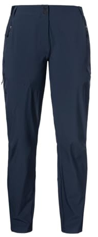 Schöffel Damen Pants Style Blaustein WMS, robuste und leichte Wanderhose aus recyceltem Material, leichte Hose mit 4-Wege-Stretch für maximale Bewegungsfreiheit, schnell trocknend, Navy Blazer, 42