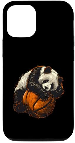 Basketball Kunstwerk Zeichnung Panda Bär Basketball Liebhaber Hülle für iPhone 12/12 Pro