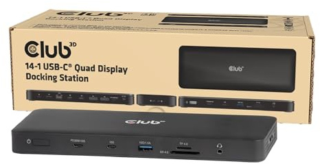 Club3D CSV-2540 14-1 USB-C® Quad-Display-Dockingstation