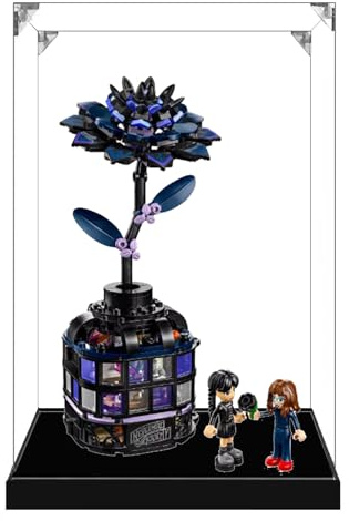 Transparent Acrylic Display Case for Lego 76784 Black Dahlia Model, Clear Box, Storage Box, Dustproof Box (Model not Included) (3mm)
