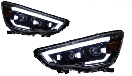 TWMEU Scheinwerfer, Frontscheinwerfer für Mitsubishi für ASX 2013-2019, 2 Stück, LED-Scheinwerfer, DRL-Stil, Doppelscheinwerfer, Autozubehör, modifiziert, Frontscheinwerfer