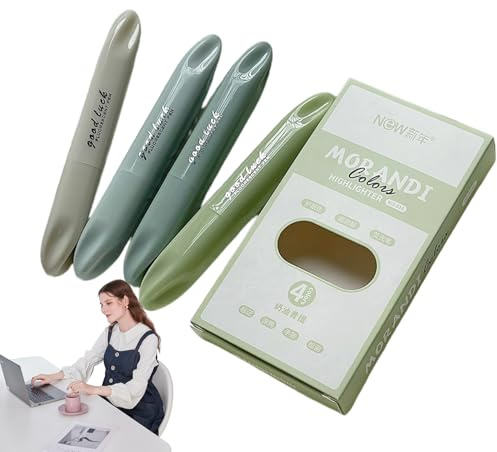 Doppelseitiges Textmarker-Set – 4er-Pack Textmarker für glattes Schreiben