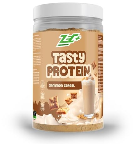 ZEC+ Tasty Protein 450g – Mehrkomponenten Proteinpulver mit Whey & Casein – Cremiger Eiweiß Shake mit hohem Proteingehalt – Made in Germany (Cinnamon Cereal)
