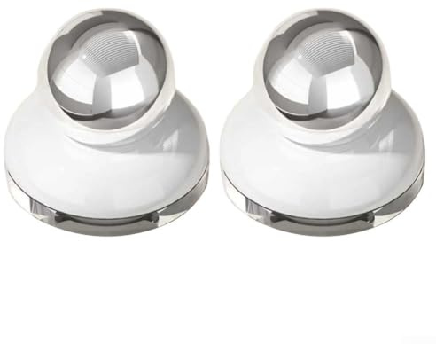 Toilet Seat Lid Lifter Handle Kit with Suction Cup, Ergonomic Grip for Easy Lift, ABS and Silicone Construction, Space-Efficient Design for Standard Seats, White and Silver, 2 Pack(A)
