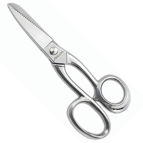 Arcos Serie Forged - Tijeras Cocina - Tijeras Cocina de Acero Inoxidable Forjado de 215 mm de longitud - Tijeras Mango de Acero Inoxidable Color Plata