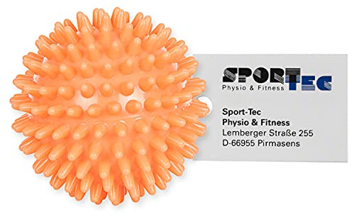 Sport-Tec Igel-Ball soft, Ø 6 cm, neon-orange, verschiedene Größen und Farben, Ø 6 cm bis Ø 10 cm, Massageball, Reflexzonen-Massage