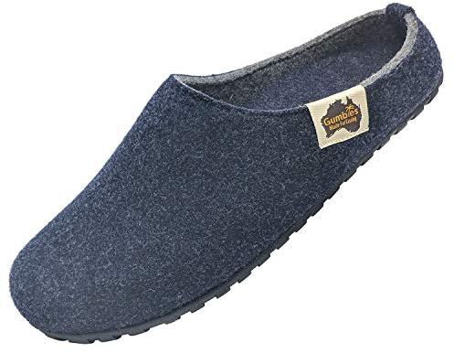 Gumbies Outback Hausschuhe, Navy/Grey,Gr.- EU 46