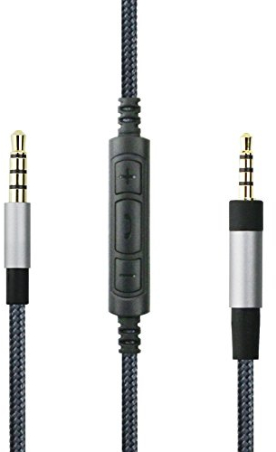 Ablet Câble audio de remplacement pour écouteurs avec télécommande et microphone intégré