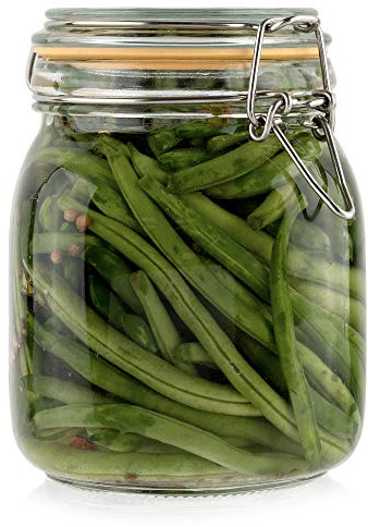Galashield 32 oz Glass Jars with Lids Food Storage Jars with Airtight Lids Leak Proof Glass Canisters Kitchen Jars