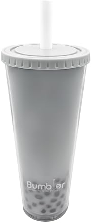 Tasse à thé boba réutilisable sans fuite | Gobelet de couleurs uniques | Grande isolation à double paroi de 710 ml | Large paille boba | Jolie tasse à thé aux bulles | Fonctionne pour le thé au lait