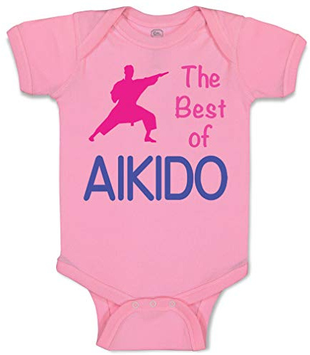 Custom Baby Bodysuit The Best of Aikido Sport Funny Cotton Boy & Girl Baby Clothes Soft Pink Design Only Newborn