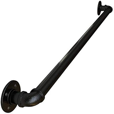 30-600cm Metal Handrail for Stairs Indoor Outdoor Steps - Staircases Railing Handrails for Disabled Elderly Kids External Outside Wall Lead Direct to Stairwell (Size : 100cm)