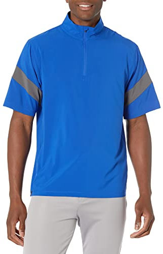 Mizuno Men's Adult Short Sleeve Hitting Jacket, Royal-Shade, M