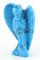 Ouubuuy Blau Türkis Engel Figur,Handgeschnitzter Kristallengel, Edelstein Statue Minifigur Dekoration für Frieden,Glücksbringer Engel 1,5 Zoll