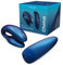 WE-VIBE Chorus Paar-Vibrator für Klitoris und G-Punkt Stimulation mit Squeeze Remote, Auflege-Vibrator für Sie und Ihn 100% Wasserdicht, haptische Fernbedienung, App Steuerung, Kosmisches Blau