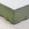 MADURA - Cache sommier Nino Décoration pour Maison Salon Chambre Canapé - Idée Cadeau en Lin lavé à Finition Point de feston Vert 160x200 cm