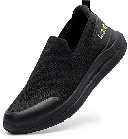 FitVille Zapatos Sin Cordones Hombre Comodos Ligeros Mocasines Hombre Zapatillas Hormas Anchas Transpirables Zapatos Slip On Convenientes para Caminar 47 EU X-Ancho