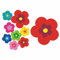 tradercat pril Blumen Sticker I autoaufkleber Blumen 9 Stück als Set I Retro Aufkleber für Jede Glatte Oberfläche, ideal für Ihr Auto I prilblumen Aufkleber (Rot)