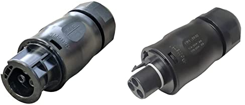 Betteri BC01 Netzanschluss Buchse Netzstecker AC 3-polig IP67 & Betteri BC01 Netzanschluss Stecker male Netzstecker AC 3-polig IP67