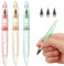 OFFCUP Bleistift Ohne Anspitze, 3 Stück Everlasting Bleistift, mit 3 Stück WechselkopfmEwiger, Unendlicher Bleistifte mit Edler Optik, Klares und flüssiges Schreiben(Rot, Grün, Gold)