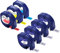 Kamo Schriftbänder 7er-Pack kompatibel Dymo LetraTag Schriftband 91201 91202 91203 91205 (12mm x 4m) Weiß/Rot/Gelb/Blau, für Beschriftungsgerät LT-100H Plus, LT-100T Plus, XM, XR, 2000, QX50, 200B