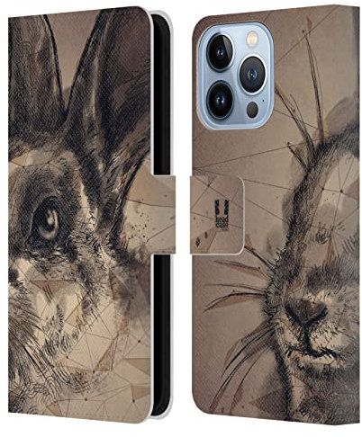 Head Case Designs Hop Polysketch Custodia Portafoglio in Pelle Compatibile con Apple iPhone 13 PRO