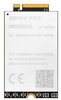 Waveshare Quectel RM520N-GL IoT 5G Global Band Module,Designed for IoT/eMBB Applications,M.2 Form Factor 5G Sub-6G Module, M.2 Form Factor with 3GPP 5G Release 16 Specification