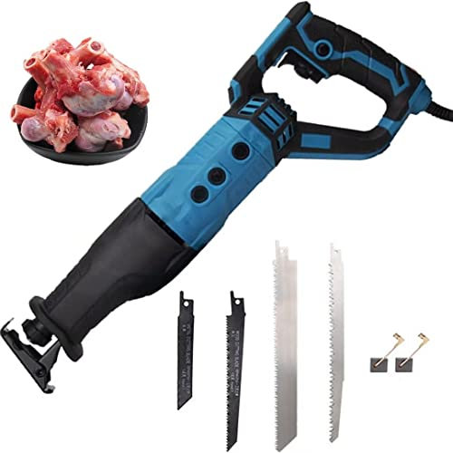 ZWEBY Scie à os de boucherie électrique,1050W Scie à guichet Portable Mini scie Sabre pour os de boucherie